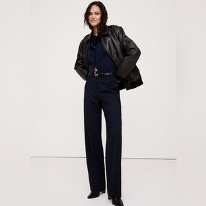 BANANA REPUBLIC HIGH-RISE MODERN STRAIGHT SIENA ITALIAN WOOL PANT